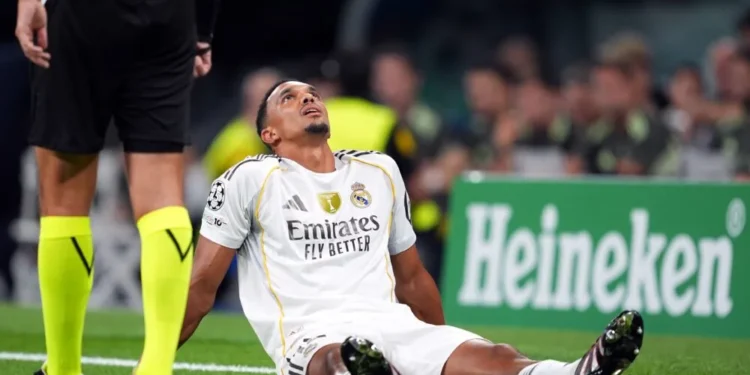 Trent Alexander-Arnold sidelined after Real Madrid Champions League debut