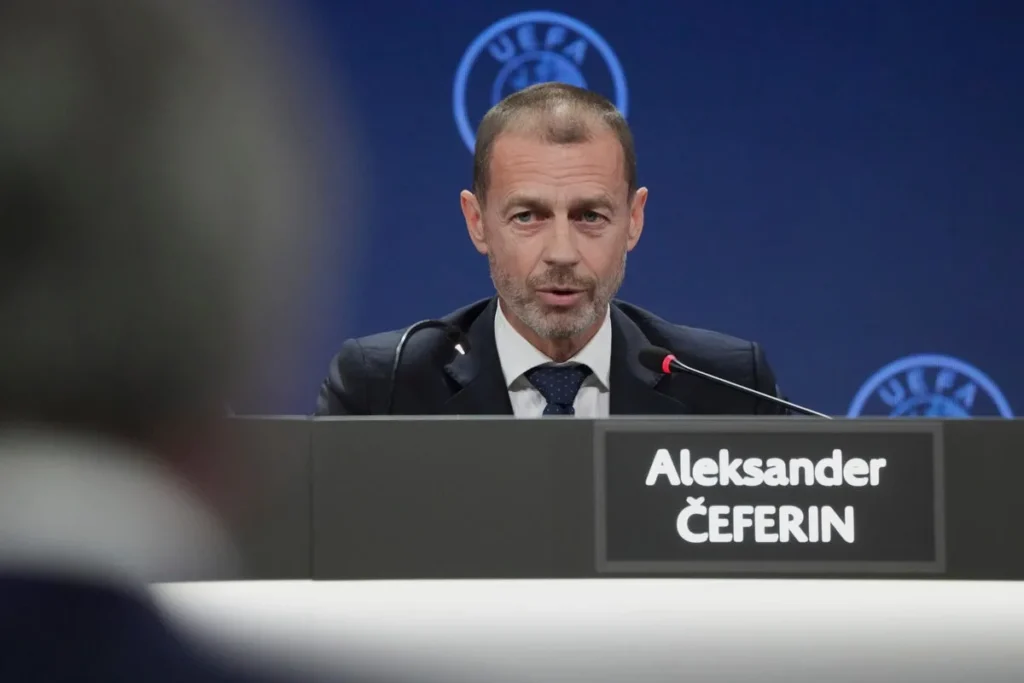 aleksander ceferin has opened the door to further tinkering with football’s legal frameworks (ap)