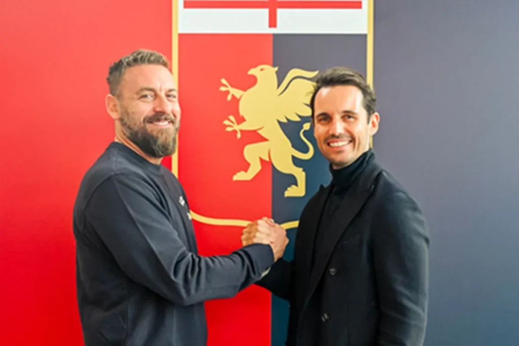 daniele de rossi is appointed the new head coach of genoa cfc