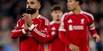 mohamed salah started on the bench again shutterstock:adam vaughan